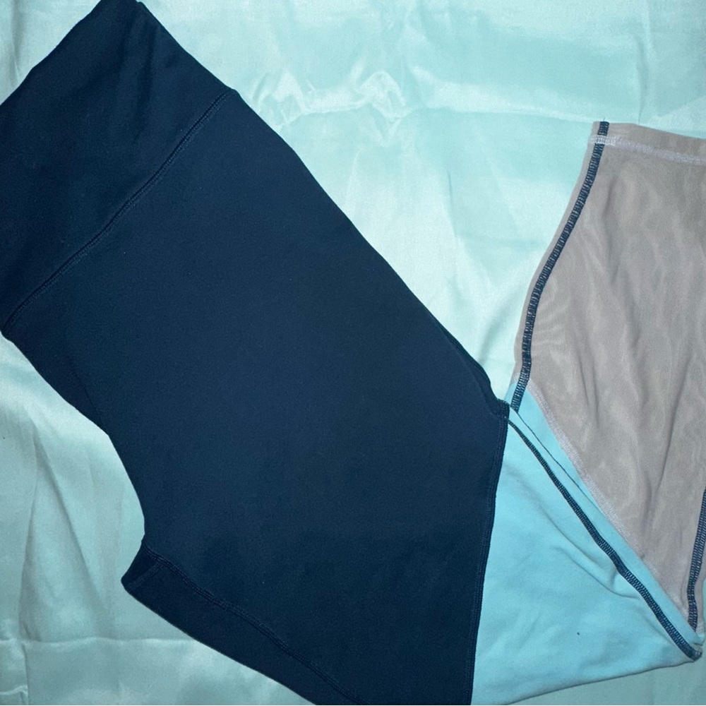 Fabletics PowerHold High-Waist Leggings in Deep Blue